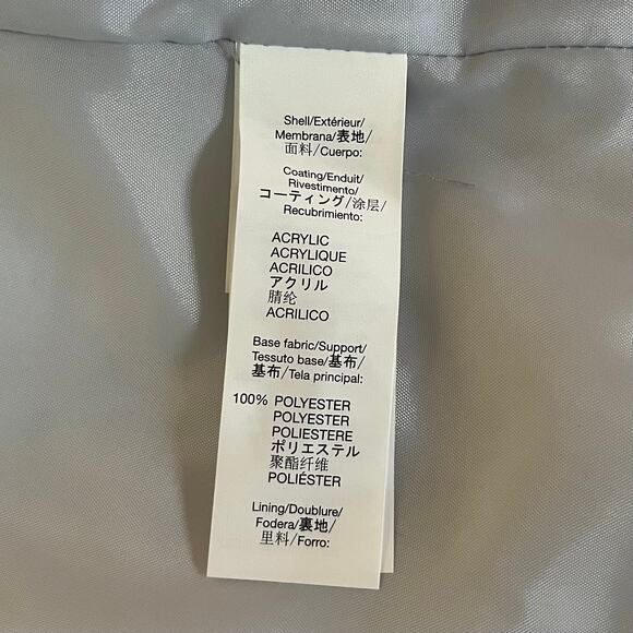 NEW Gap Outlet Cream Gray Herringbone Puffer Vest Zipper Snaps Women's Medium - Picture 5 of 6